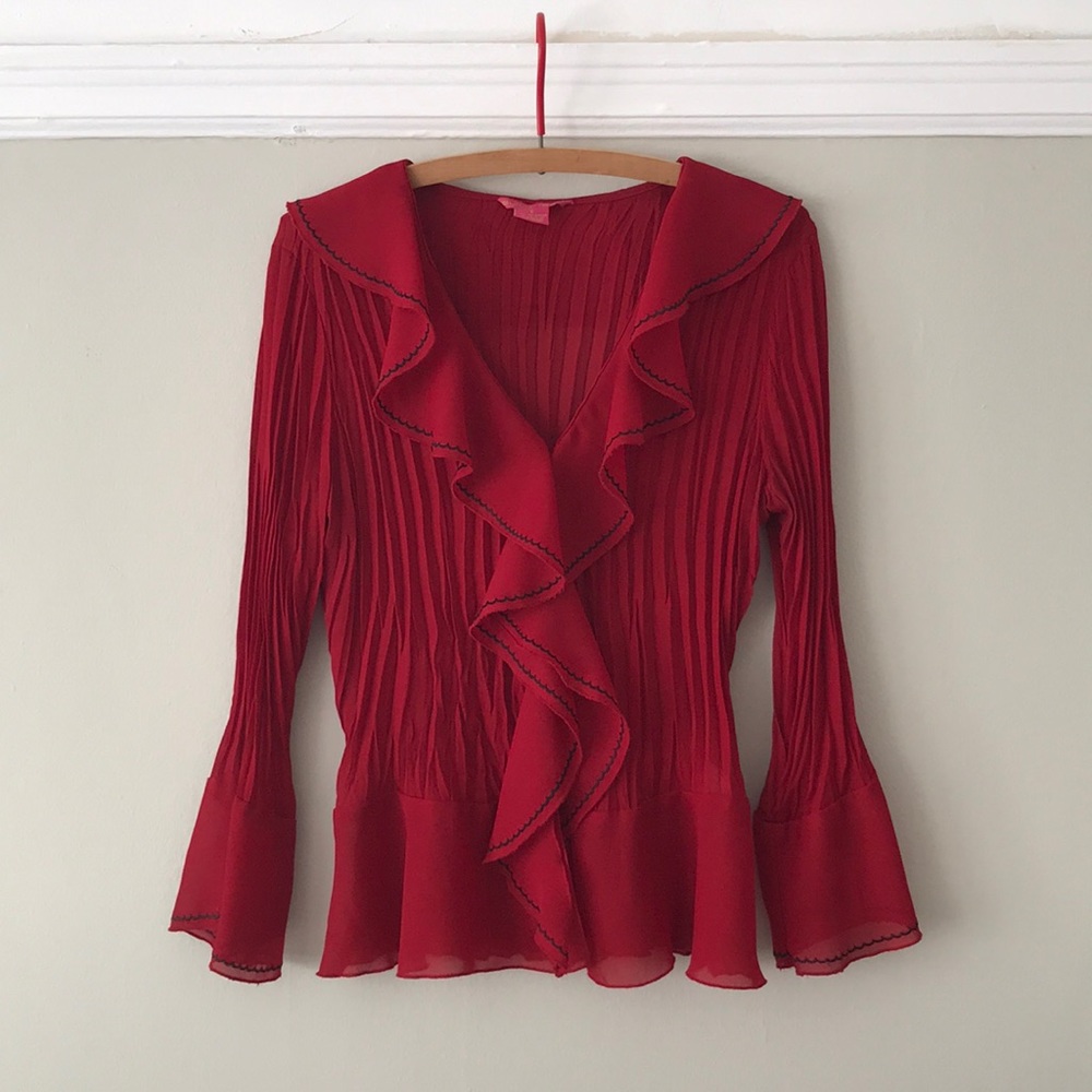 ❣️La Notizia Espolsiva❣️Bombshell ruffled top